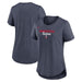 Women's Minnesota Twins Navy Nike Wordmark Arched Team Name Triblend Short Sleeve T-Shirt