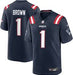 Nike Youth Jersey NFL Youth Nike AJ Brown New England Patriots Navy Jersey