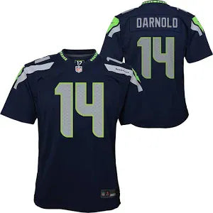 Nike Youth Jersey Nike Youth Seattle Seahawks Sam Darnold #14 Navy Home Game Jersey