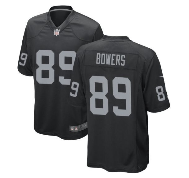 Youth Brock Bowers Las Vegas Raiders Black Nike Game Jersey - Unisex