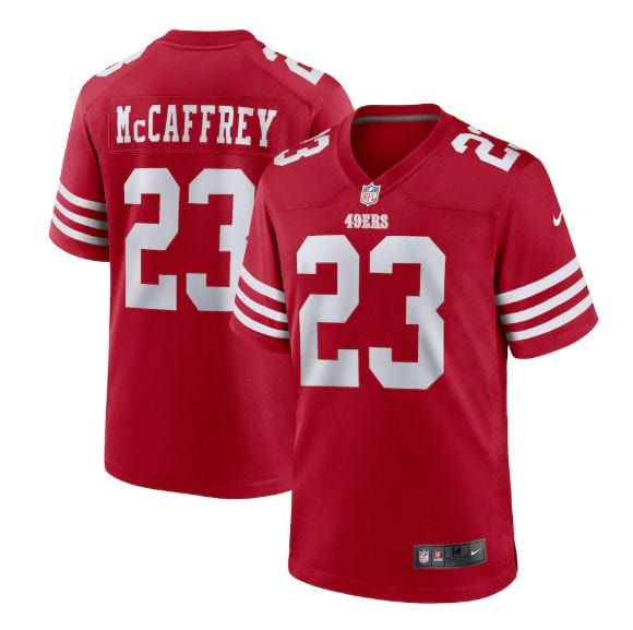 Youth Christian McCaffrey San Francisco 49ers Nike Red Game Jersey ...