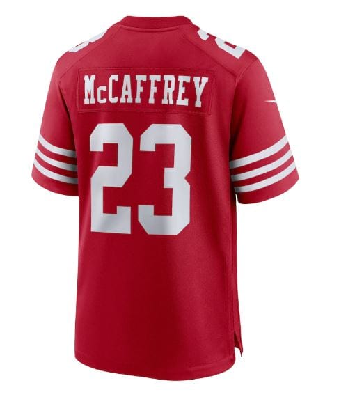 Youth Christian McCaffrey San Francisco 49ers Nike Red Game Jersey