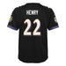 Youth Derrick Henry Baltimore Ravens Nike Black Game Jersey - Unisex