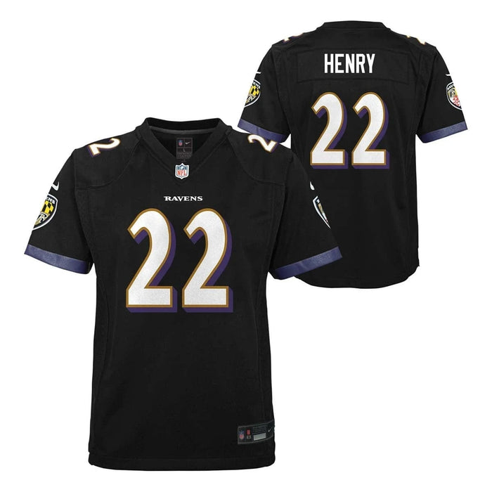 Youth Derrick Henry Baltimore Ravens Nike Black Game Jersey - Unisex