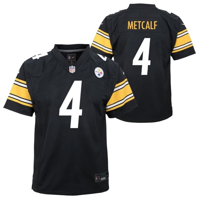 Nike Youth Jersey Youth DK Metcalf Nike Black Steelers Game Jersey