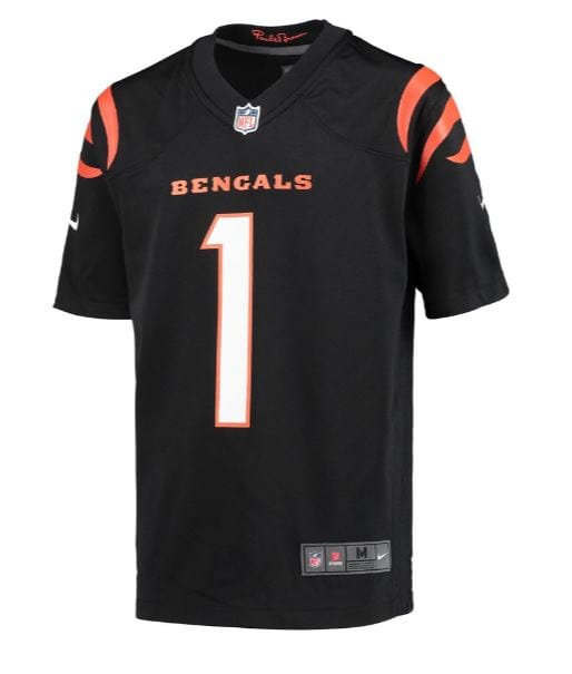 Youth Ja'Marr Chase Cincinnati Bengals Nike Black Game Jersey