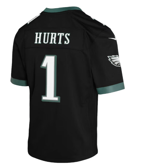 Youth Nike Jalen Hurts Black Philadelphia Eagles Game Jersey Size Medium