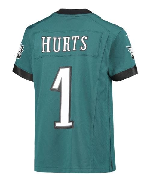 Youth Jalen Hurts Philadelphia Eagles Nike Midnight Green Game Jersey