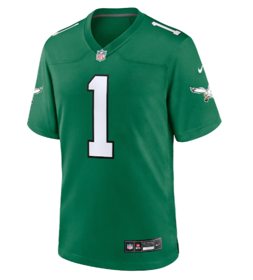 Youth Jalen Hurts Philadelphia Eagles Nike Pine Green Alternate Game Jersey - Unisex