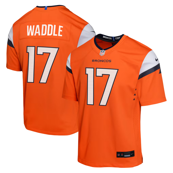 Nike Youth Jersey Youth Jaylen Waddle Denver Broncos Nike Orange Game Jersey - Unisex