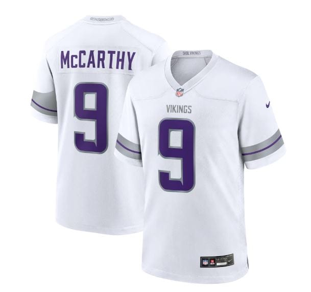 Nike Youth Jersey Youth JJ McCarthy Minnesota Vikings Nike White Winter Warrior Game Jersey - Unisex