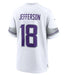 Youth Justin Jefferson Minnesota Vikings Nike White Winter Warrior Game Jersey - Unisex