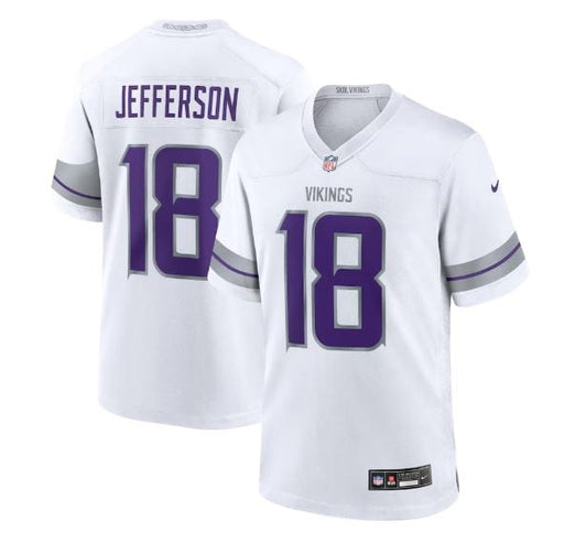 Youth Justin Jefferson Minnesota Vikings Nike White Winter Warrior Game Jersey - Unisex