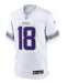 Youth Justin Jefferson Minnesota Vikings Nike White Winter Warrior Game Jersey - Unisex