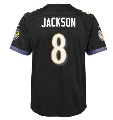 Nike Youth Jersey Youth Lamar Jackson Baltimore Ravens Nike Black Game Jersey - Unisex