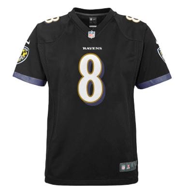 Nike Youth Jersey Youth Lamar Jackson Baltimore Ravens Nike Black Game Jersey - Unisex