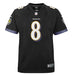 Nike Youth Jersey Youth Lamar Jackson Baltimore Ravens Nike Black Game Jersey - Unisex