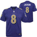 Youth Lamar Jackson Baltimore Ravens Nike Purple Color Rush Game Jersey - Unisex