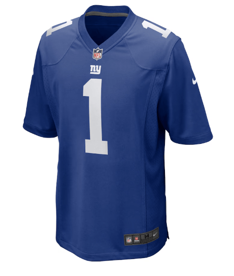 Youth Malik Nabors New York Giants Nike Blue Game Jersey - Unisex