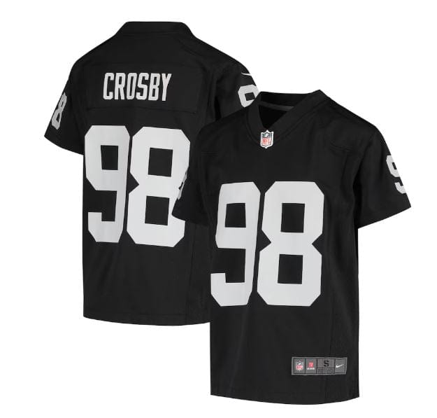 Youth Maxx Crosby Las Vegas Raiders Black Nike Game Jersey - Unisex