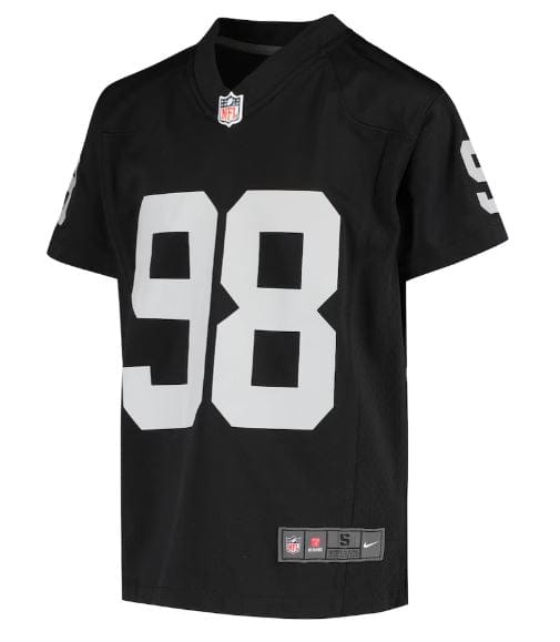 Youth Maxx Crosby Las Vegas Raiders Black Nike Game Jersey - Unisex