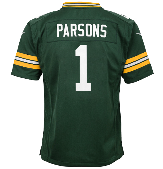 Nike Youth Jersey Youth Micah Parsons Green Bay Packers Nike Green Game Jersey - Unisex