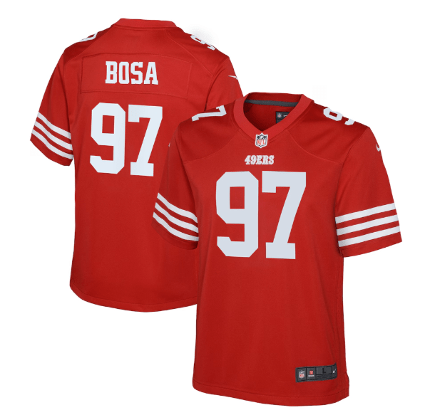 Nike Youth Jersey Youth Nick Bosa San Francisco 49ers Nike Red Game Jersey