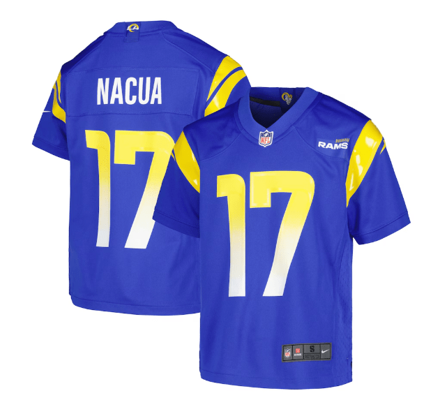 Nike Youth Jersey Youth Puka Nacua Los Angeles Rams Nike Blue Game Jersey