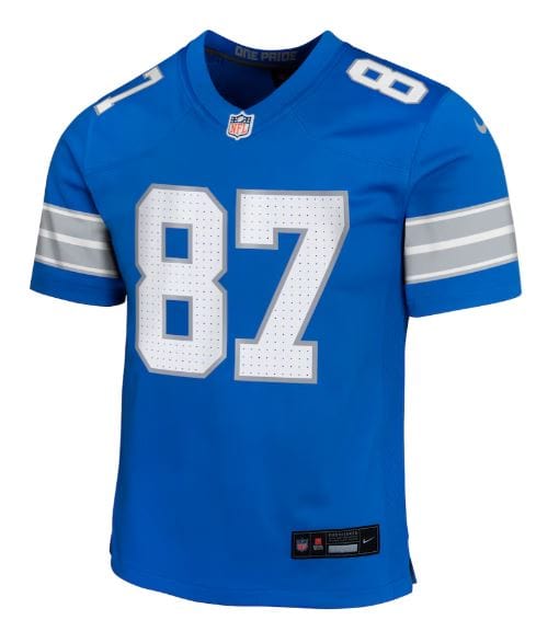 Nike Youth Jersey Youth Sam Laporta Detroit Lions Nike Blue Game Jersey - Unisex