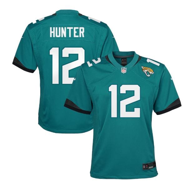 Youth Travis Hunter Jacksonville Jaguars Nike Teal Game Jersey - Unisex