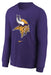 Nike Youth Shirts Youth Minnesota Vikings Nike Purple Primary Logo Long Sleeve Shirt - Unisex