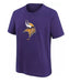 Nike Youth Shirts Youth Minnesota Vikings Nike Purple Primary Logo T-Shirt - Unisex