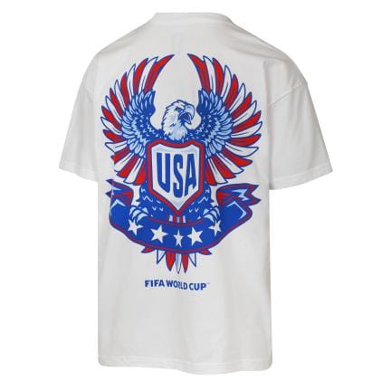 Outerstuff Apparel SOCCER Adult USA 2026 FIFA World Cup Livery Oversized Double Sided Short Sleeve T-Shirt - Men's