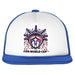Outerstuff Hats SOCCER Adjustbale / Blue/ White Adult USA 2026 FIFA World Cup Blue & White Foam Front Defender Trucker Snapback Cap - Men's