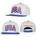 Outerstuff Hats SOCCER Adjustbale / Cream Adult USA 2026 FIFA World Cup Wall Natural Big Name Snapback Cap - Men's