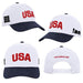 Adult USA 2026 FIFA World Cup White Pro Crown Curved Brim Snapback Cap - Men's