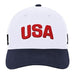 Adult USA 2026 FIFA World Cup White Pro Crown Curved Brim Snapback Cap - Men's