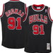 Outerstuff Youth Jersey NBA Youth Dennis Rodman Chicago Bulls 1997 Mitchell & Ness Black NBA Throwback Jersey - Unisex