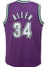 Outerstuff Youth Jersey NBA Youth Ray Allen Milwaukee Bucks 2000 Mitchell & Ness Purple NBA Throwback Jersey - Unisex