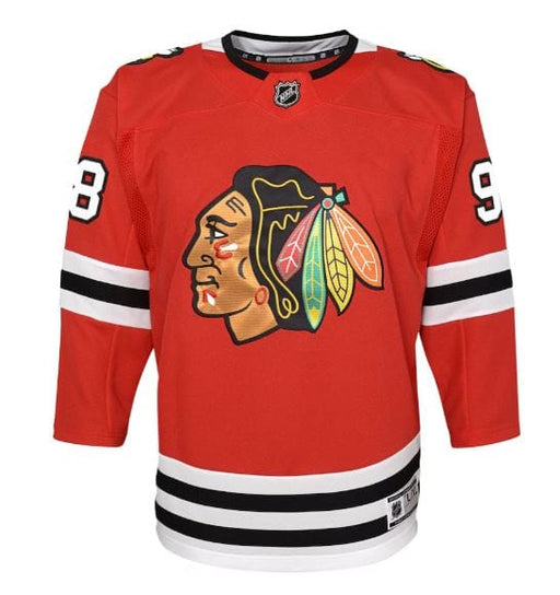 Outerstuff Youth Jersey Youth Connor Bedard Chicago Blackhawks Outerstuff Red Home Jersey - Unisex