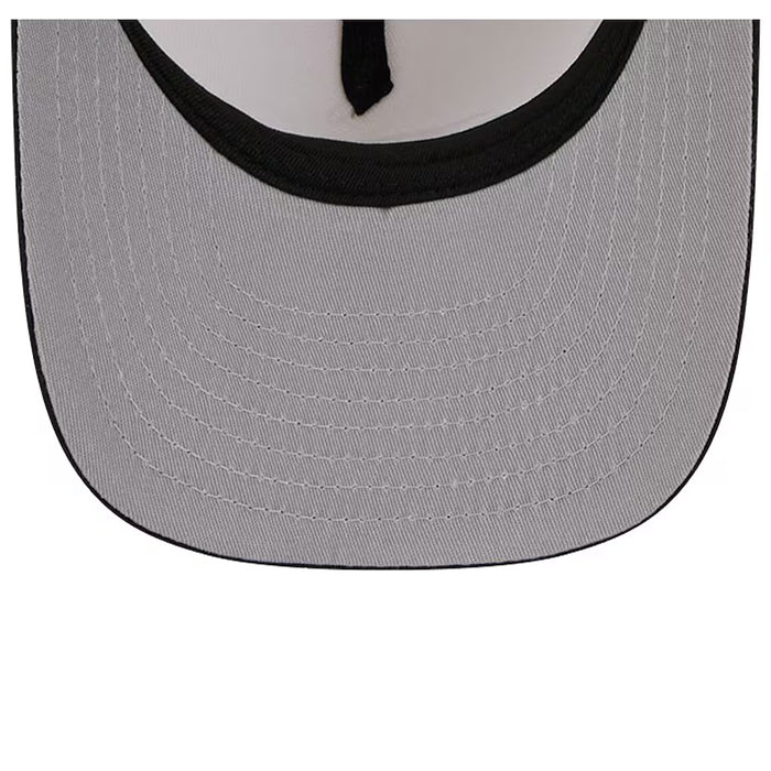 Adult Detroit Pistons New Era Chrome Mascot Illustrated A-Frame 9FIFTY Adjustable Snapback Hat - Men's