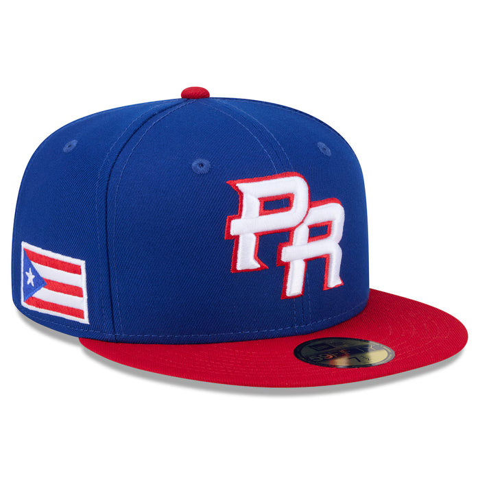 New Era Fitted Hat Puerto Rico Baseball New Era 2026 World Baseball Classic 59FIFTY Fitted Hat - Blue - Men's
