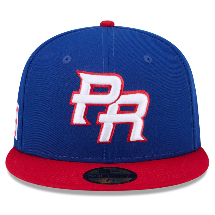 New Era Fitted Hat Puerto Rico Baseball New Era 2026 World Baseball Classic 59FIFTY Fitted Hat - Blue - Men's