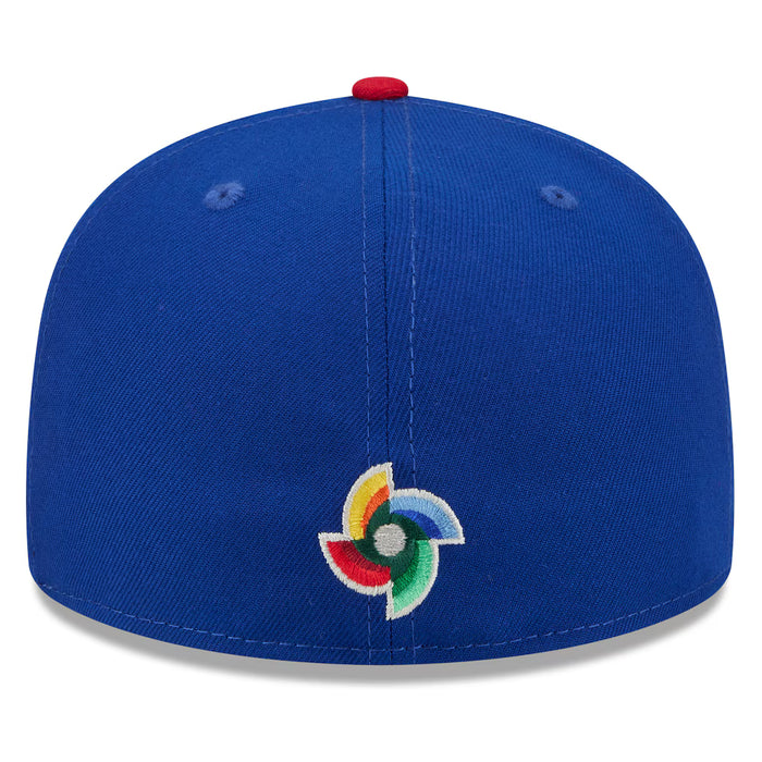 New Era Fitted Hat Puerto Rico Baseball New Era 2026 World Baseball Classic 59FIFTY Fitted Hat - Blue - Men's