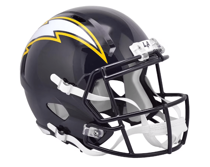 All Ages Los Angeles Chargers Riddell 2025 Navy Alternate Replica Speed Full Size Helmet - Men's