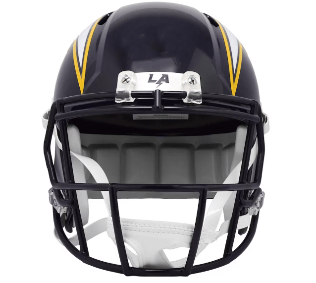 All Ages Los Angeles Chargers Riddell 2025 Navy Alternate Replica Speed Full Size Helmet - Men's