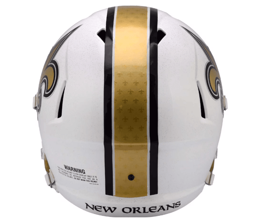 All Ages New Orleans Saints Riddell 2025 White Alternate Replica Speed Full Size Helmet - Men's