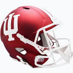 Riddell Helmet Crimson / One Size All Ages Indiana Hoosiers Riddell Crimson Speed Full Size Replica Helmet - Unisex