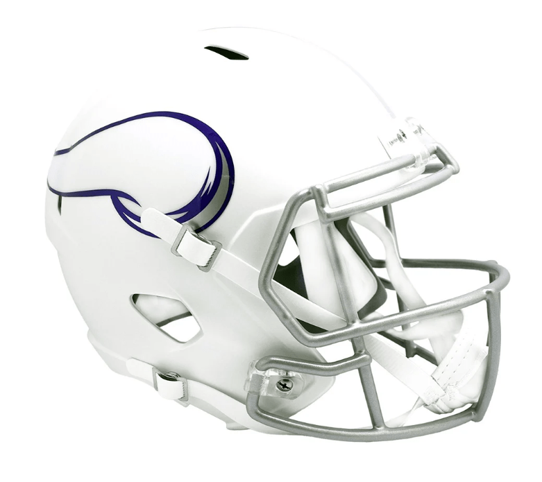 Riddell Helmet Minnesota Vikings 2024 Winter Warrior White Speed Replica Full Size Helmet