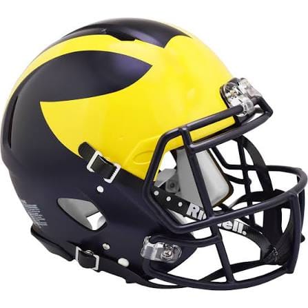 Riddell Helmet One Size / black All Ages Michigan Wolverines Riddell Speed Full Size Replica Helmet